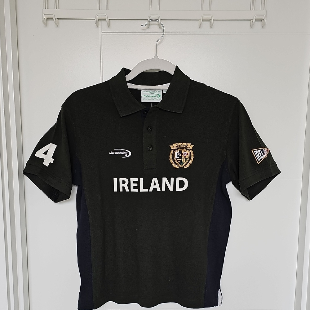 NWT Green & Blue Lansdowne Ireland Polo Shirt Sz 7/8